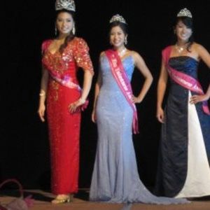 Sparkly blue periwinkle Jasz Couture dress